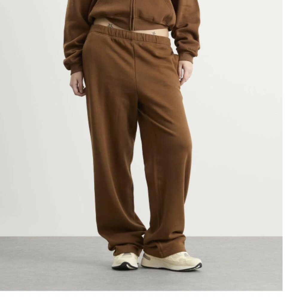SKIMS Cotton Fleece Classic Straight Leg Pant NWT Medium
